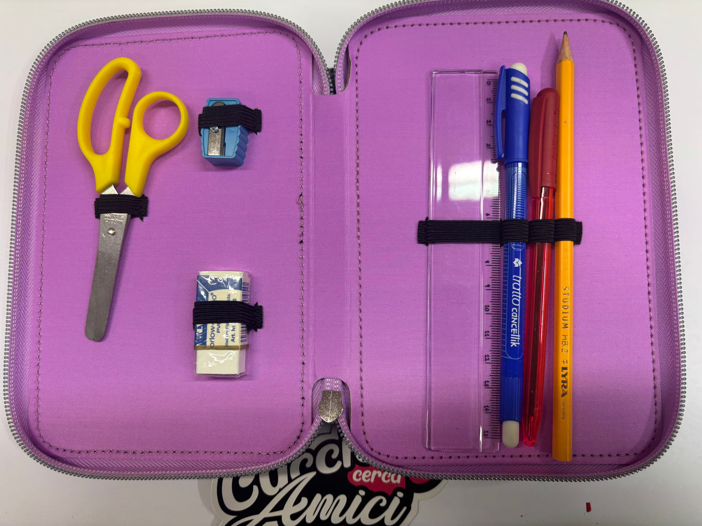 Astuccio 3 cerniere cuccioli cerca amici CT Creative