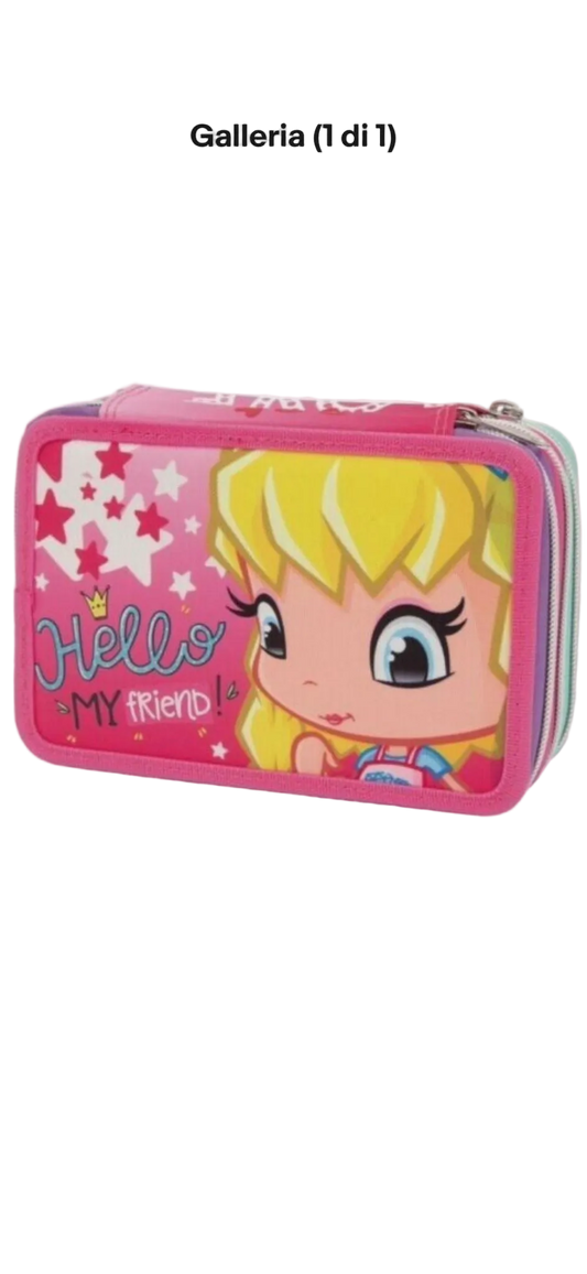 Astuccio tre cerniere Barbie