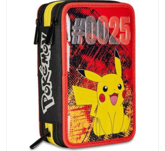 Astuccio 3 cerniere Pokemon