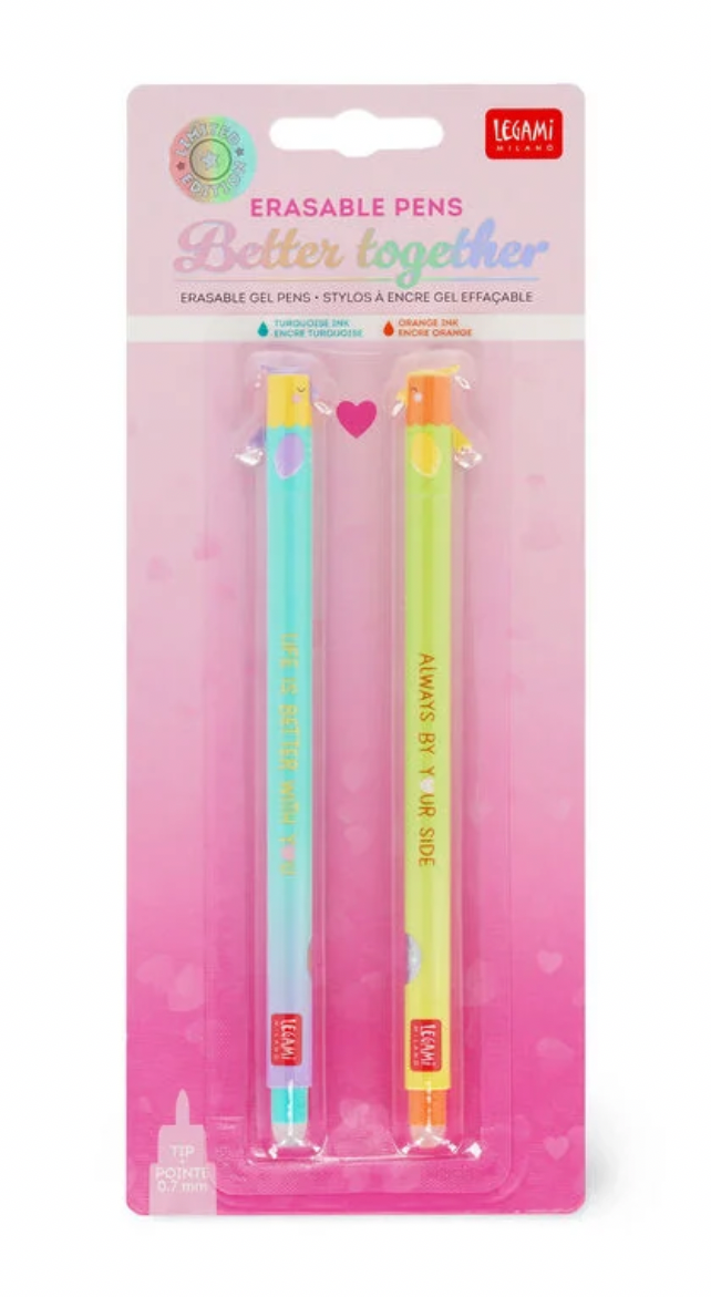 Set di 2 Penne Gel Cancellabili - Better Together - Erasable Pen