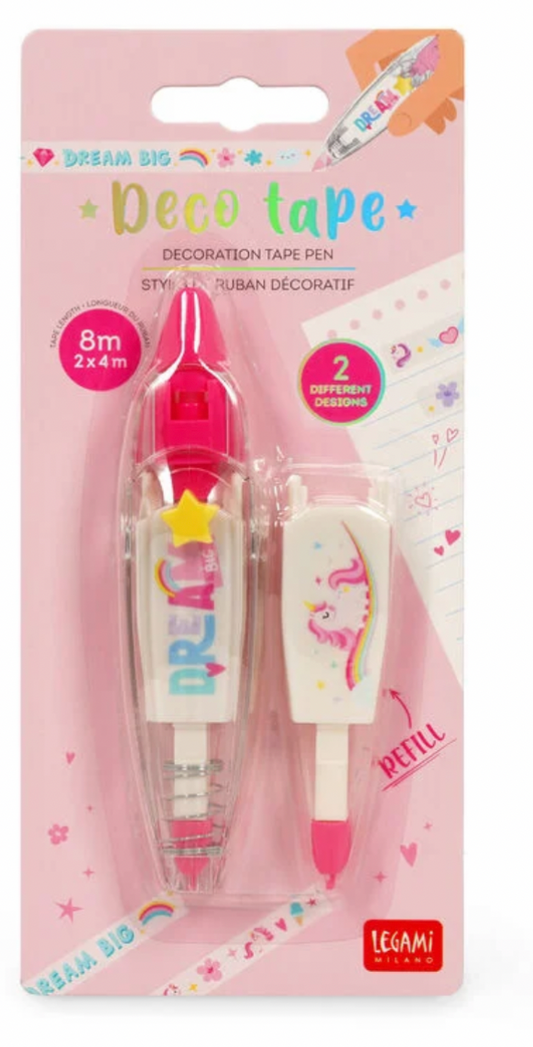 Penna nastro per decorazione unicorn - Deco tape￼