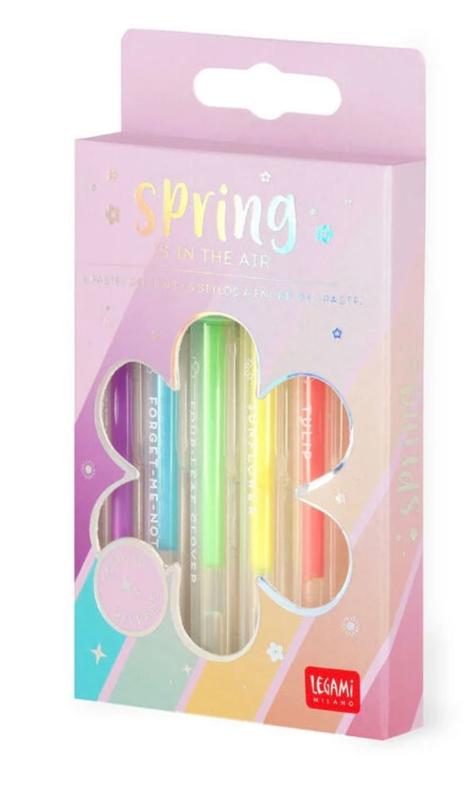 Set di 6 penne gel pastello- Spring Is in the Air