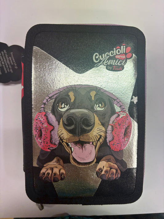 Astuccio 3 cerniere cuccioli cerca amici CT Creative